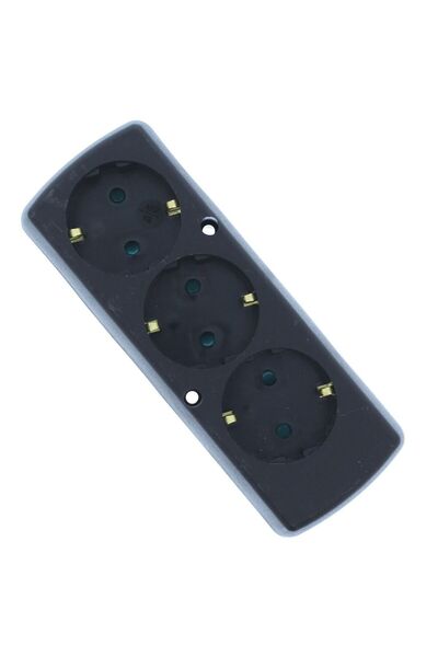 OEM Multipriza 3 prize fara cablu alimentare negru GN-370S/BK Plastrol