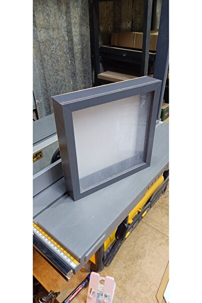 Home Kuru çiçek çerçevesi derinlikli gül kutusu 25x25 antrasit plastik camlı