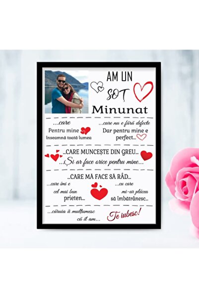 CrisPrint Personalized A4 photo frame – A wonderful husband