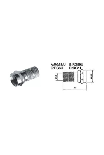 OEM Mufa tata F 7mm cupru nichelat