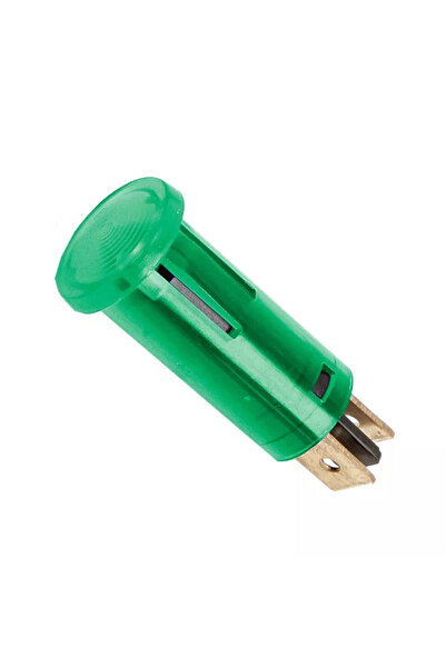 OEM Lumina semnal 230V lumina verde LED 39x12 mm terminal 6.3mm 07920ZO