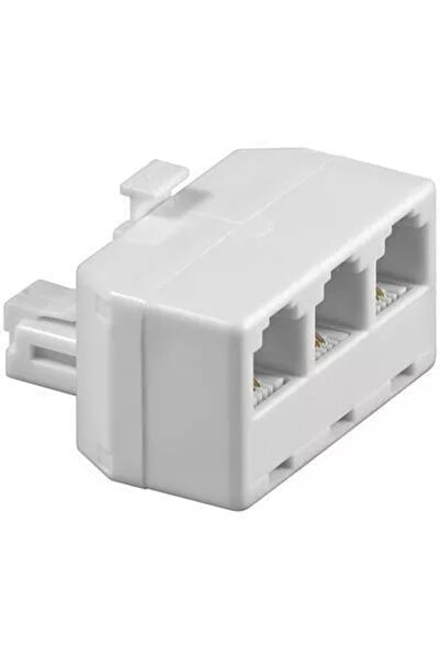 OEM Adapter RJ11 Dad to 3x RJ11 Mum white Goobay