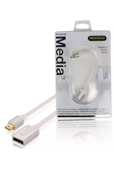 OEM Adaptor Profesional mini DisplayPort - DisplayPort v1.1 0.2m alb Profigold