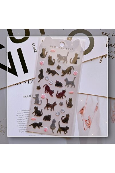 İthal Autocolant E3-1 pagină pisică