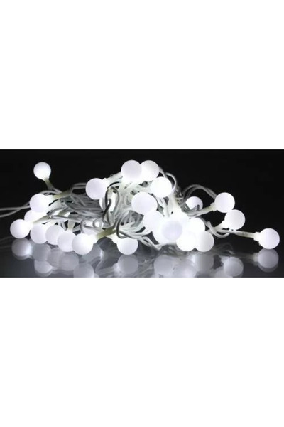 Well Light garland with white spheres 30 LED cold light