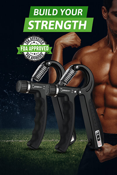 BLUE SİDE Fitness Sayaçlı El Yayı Sporcular El Egzersiz Aleti Sayaçlı Sıkı El Yayı