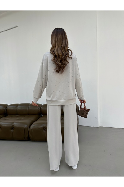 MİA NOURA Women's Knitted Fabric Tiril Tiril Soft Fabric Pants