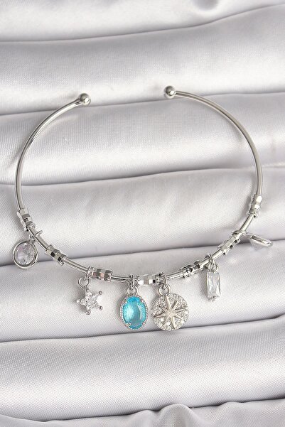 Inure Jewelry النحاس الفضة اللون استرخى البوصلة الشكل القلب التفاصيل سحر المر...