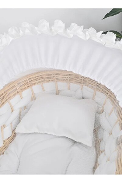 Fun Moment Rattan Moses Basket with Rocking Wooden Base