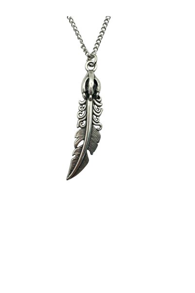 Herşey Nota Feather Design Unisex Necklace – Elegant, Meaningful, and Spiritual Symbol