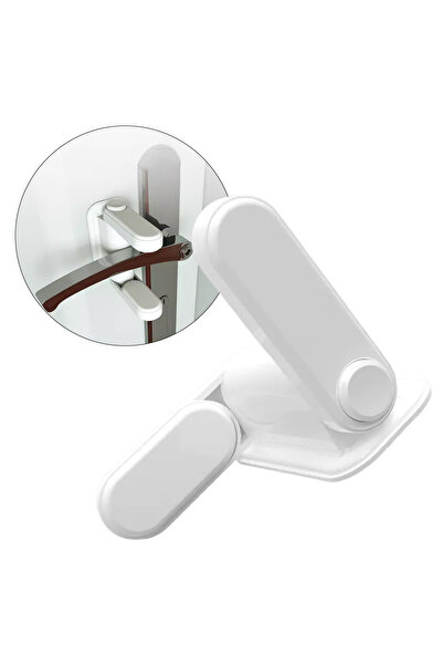 nelerbulurum Thief and Child Door Lock Self-Adhesive Baby Safety Lock Practical Multi-Function Lock