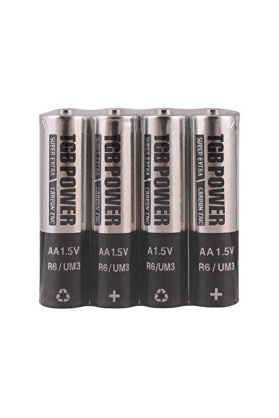 Marsilyan 4'lü Kalem Pil AA 1.5V R6 / UM3 – Uzun Ömürlü Karbon Çinko Pil Seti...