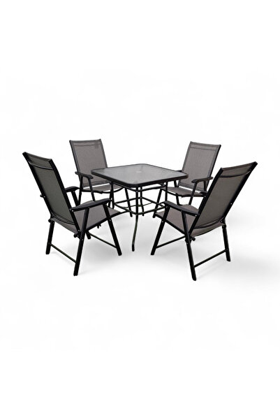 concent Concent Luxury 1+4 Seater Set, Black