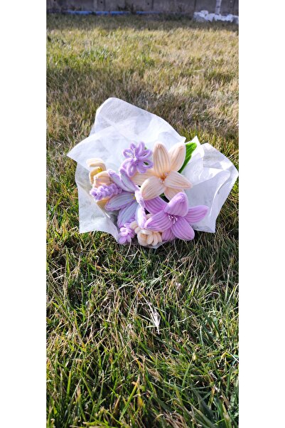 İ&G Çiçek ve Hobi evi Solmayan Hediye Buketi Şönil Çiçekler