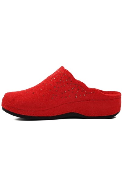 KOCAMANLAR Bento K-10909 Home Slippers Orthopedic Women's Slippers Red