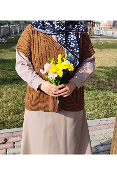 İ&G Çiçek ve Hobi evi Non-Fading Gift Bouquet Chenille Flowers