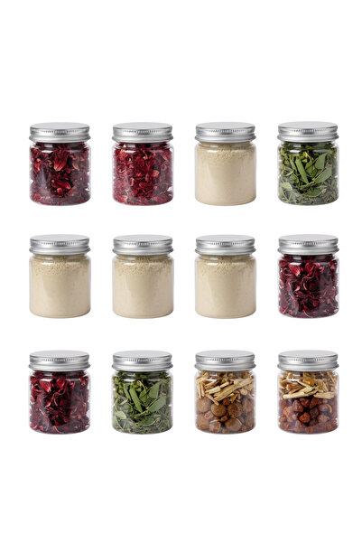 GENFY مجموعة حاويات تخزين بلاستيكية 75 مل، 12 قطعة