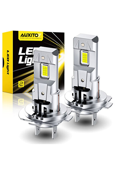 AUXITO Set 2 becuri LED Auxito® H7, 60W/set, 30000LM, CANBUS, cu ventilator i...