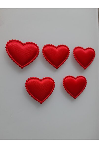 BUKET DÜNYASI 10 ADET 3D KALP SÜSLEME KENDİNDEN YAPIŞKANLI 3 CM BÜYÜKLÜK