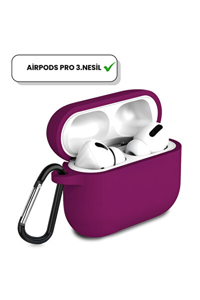 İncisoft AirPods Pro 3.Nesil Uyumlu İçi Kadife Kancalı Askı Aparatlı Darbe Em...