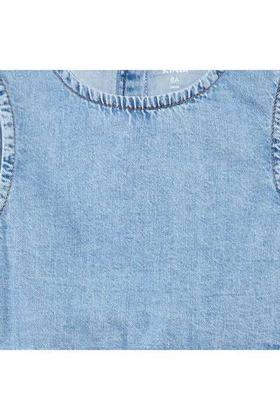 KIABI Sleeveless denim top BLUE