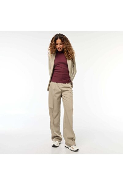 KIABI Wide-leg tailored trousers GREEN