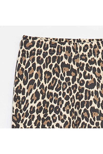 KIABI Wide-leg joggers with elasticated waist BEIGE