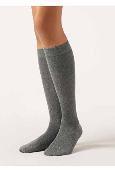 Calzedonia Simli Kaşmir Karışımlı Uzun Çorap