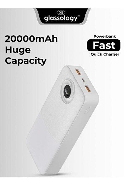 Glassology PD20W+22.5 Fast Charging20000mAh Power Bank – White