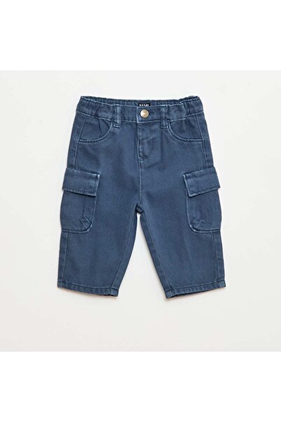 KIABI بنطلون ورقي أزرق