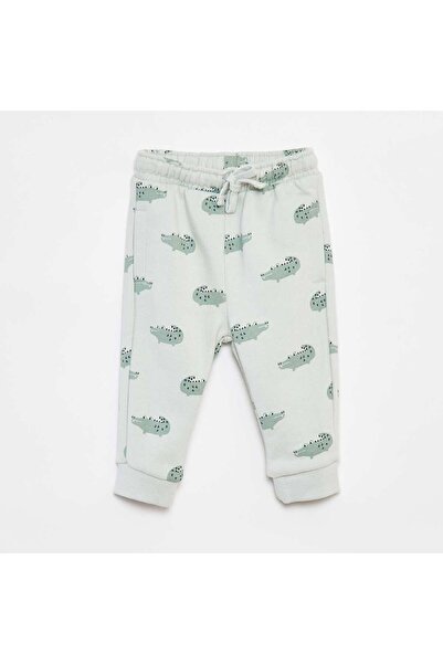 KIABI Plain joggers with elasticated waist GREEN