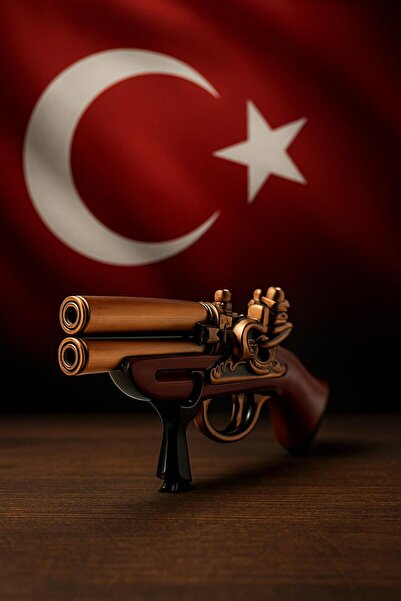 melmus Blux Koleksiyonluk Çift Namlulu Antik Pürmüz Çakmak – Lüks Dekoratif Tasarım