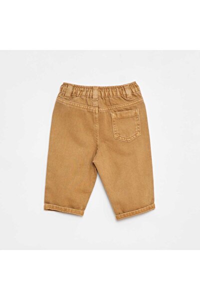 KIABI Paperbag twill 3/4 trousers BEIGE