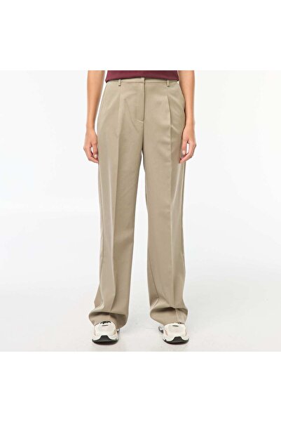 KIABI Wide-leg tailored trousers GREEN