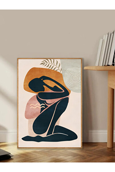 Tuba Decor Tablo dintr-o singură bucată cu rame din lemn pentru sufragerie, s...