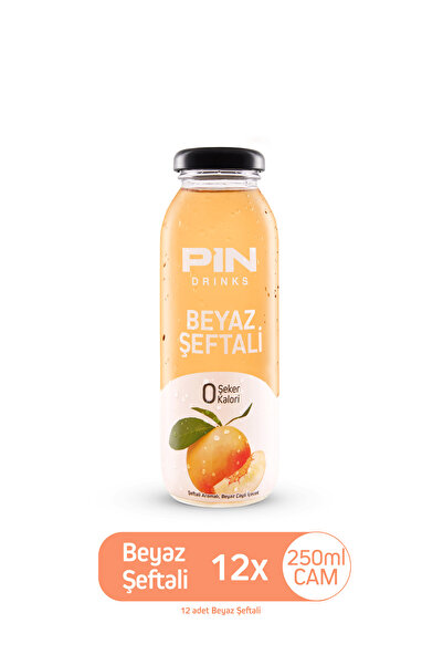 Pin Beyaz Şeftali Beyaz Çaylı Özel Seri - Şekersiz & Kalorisiz 250ml X 12 Adet Ice Tea