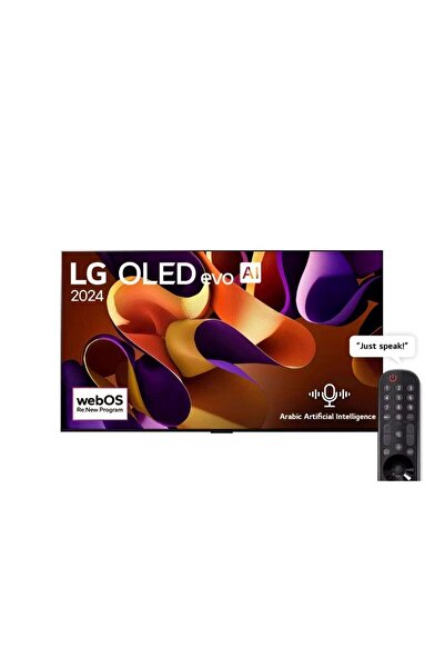 LG تلفزيون ذكي 77 بوصة OLED evo G4 4K AI Magic Remote Dolby Vision webOS24 2024
