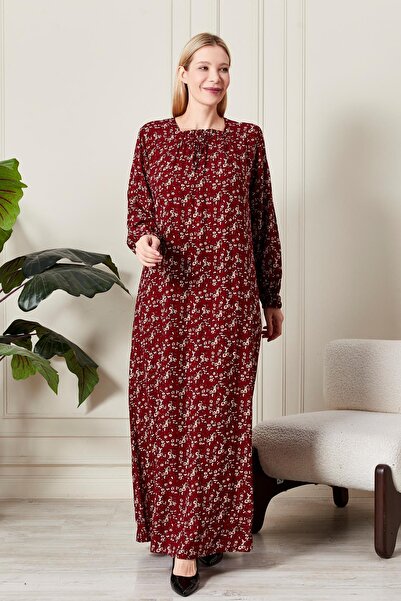 Ferace Women's Plus Size Square Neck Crinkle Dress