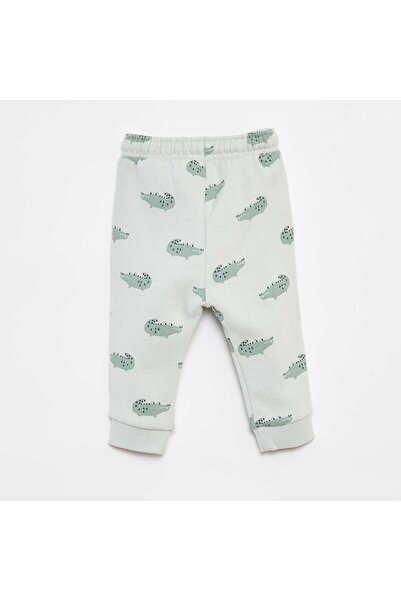 KIABI Plain joggers with elasticated waist GREEN