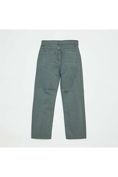 KIABI Straight-leg trousers - regular fit with 5 pockets GREEN