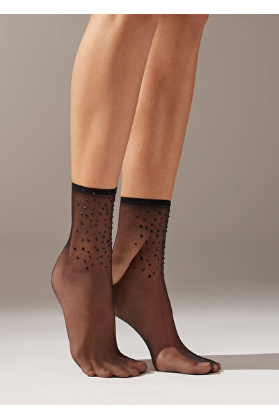 Calzedonia Taşlı İnce Kısa Çorap