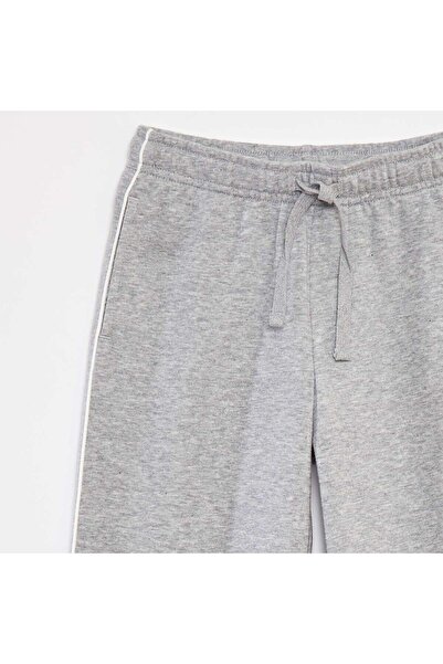 KIABI Wide-leg joggers with contrasting trim GREY