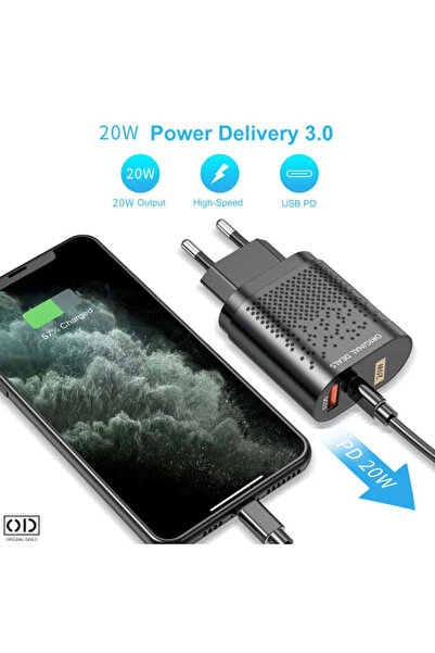 ORIGINAL DEALS Φορτιστής για Τηλέφωνο με USB C και USB 3.0, Ταχεία Φόρτιση Pr...