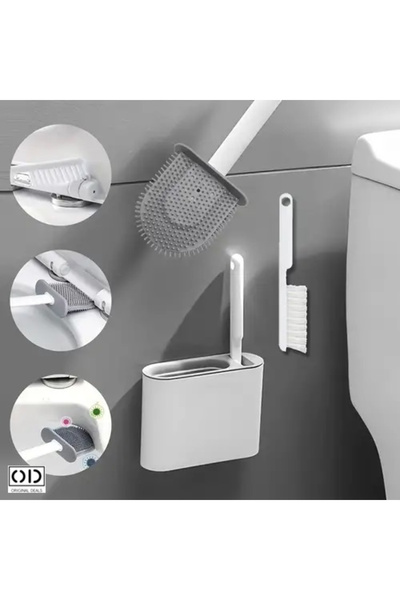 ORIGINAL DEALS Πινέλο τουαλέτας 2 σε 1, εύκαμπτη κεφαλή σιλικόνης