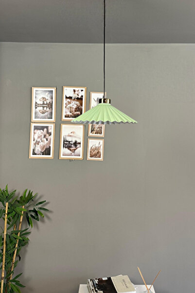 Bamyum Avilla MintTekli Metal Avize Küçük Plafonyer Rozans Başlık Cafe Mutfak...