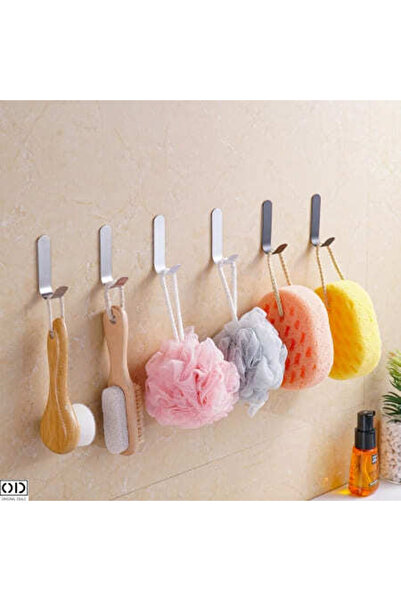 ORIGINAL DEALS Set de 3 cârlige adezive pentru agățarea obiectelor pe perete, 7 cm, metal