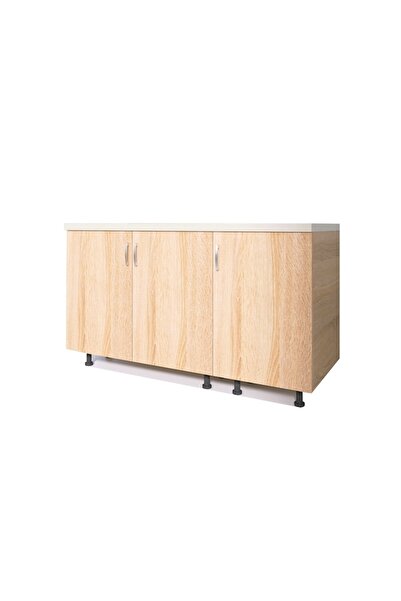 OEM Lower Kitchen Cabinet 120x50x90 cm, Sonoma Oak Color, 18mm Particle Board, Heat-Resistant Top