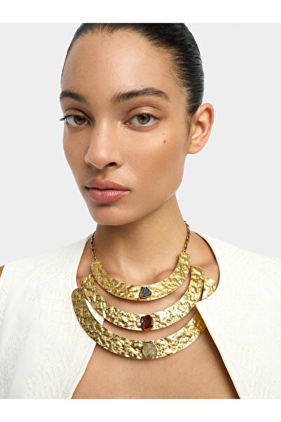 PARFOIS Kemerli ve Taşlı Üçlü Kolye