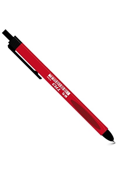 M&G Pix cu bila, semi-gel cu scriere neteda, rosu, 0.7mm,