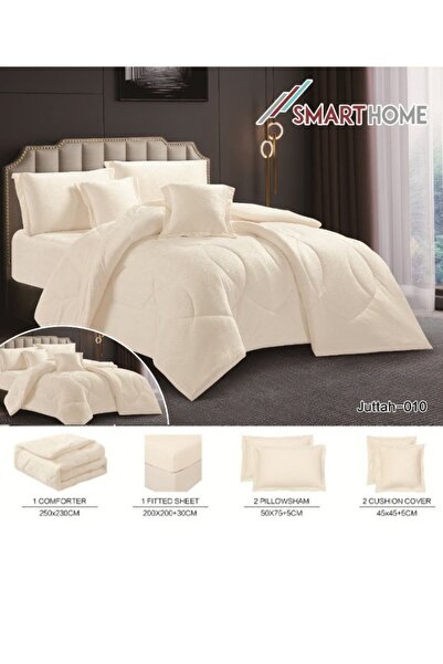 smart home Double-sided bedspread (velvet & fur side),Filled bedspread, Premium 6-piece duvet set, 250x230cm